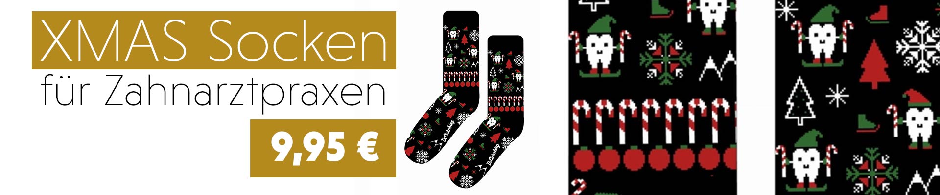 Socken XMAS Zahn